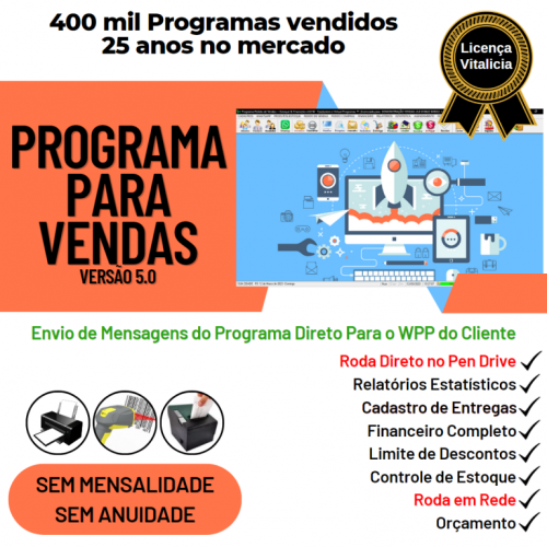 Programa Controle de Estoque Pedido de Vendas e Financeiro v5.0 Plus - Fpqsystem 653939