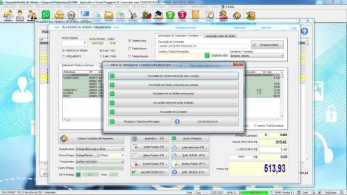 Programa Controle de Estoque Pedido de Vendas e Financeiro v6.0 Plus  Whatsapp - Fpqsystem 598186