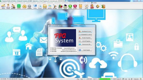 Programa Controle de Estoque Pedido de Vendas e Financeiro v6.0 Plus Whatsapp - Fpqsystem 598188
