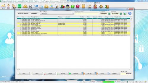 Programa Controle de Estoque Pedido de Vendas e Financeiro v6.0 Plus Whatsapp - Fpqsystem 598196