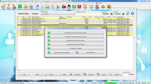 Programa Controle de Estoque Pedido de Vendas e Financeiro v6.0 Plus Whatsapp - Fpqsystem 598197