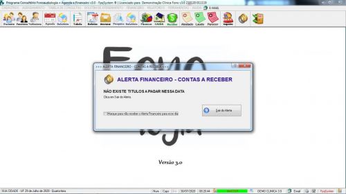 Programa Gerenciar Clinica Fonoaudióloga com Agendamento Financeiro v3.0 Plus - Fpqsystem 579947
