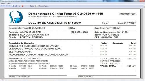 Programa Gerenciar Clinica Fonoaudióloga com Agendamento Financeiro v3.0 Plus - Fpqsystem 579952