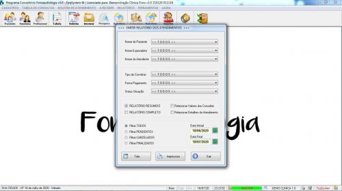 Programa Gerenciar Clinica Fonoaudióloga v1.0 - Fpqsystem 579919