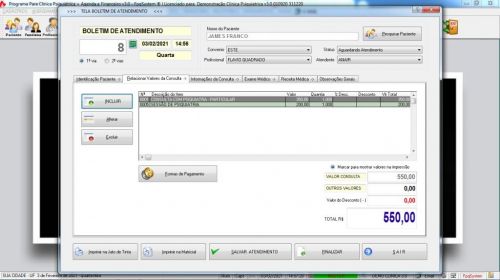 Programa Gerenciar Clinica Psiquiatrica  Financeiro v3.0 Plus - Fpqsystem 578073