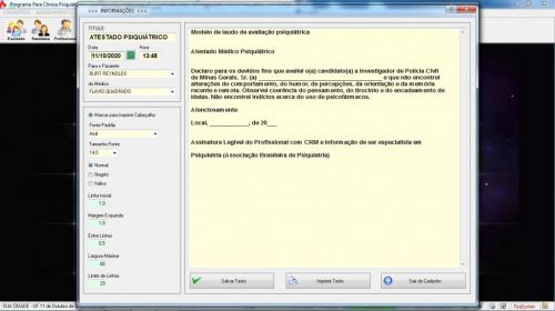 Programa Gerenciar Clinica Psiquiatrica v2.0 - Fpqsystem 578053