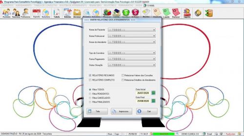 Programa Gerenciar Consultório Psicológico  Financeiro v3.0 Plus - Fpqsystem 578011