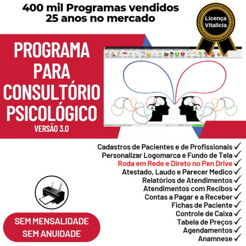Programa Gerenciar Consultório Psicológico Financeiro v3.0 Plus - Fpqsystem 718819