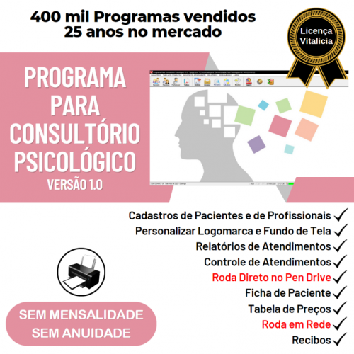 Programa Gerenciar Consultório Psicológico v1.0 - Fpqsystem 718811