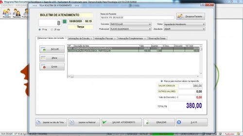 Programa Gerenciar Consultório Psicológico v2.0 - Fpqsystem 577992