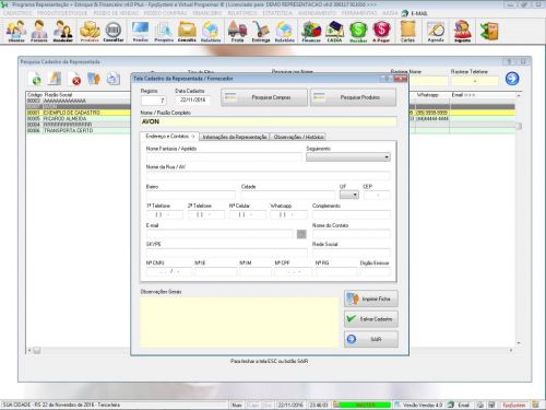 Software Para Gerenciar Representação Pedido De Vendas V4.0 - Fpqsystem 409222