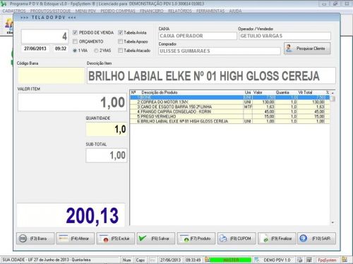 Programa Loja de Suplementos  Pdv Frente de Caixa para Tabacaria com Estoque e Financeiro v1.0 - Fpqsystem 656797