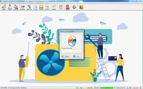 Programa Ordem de Serviço Assistencia Tecnica Ar e Refrigeração v1.0 - Fpqsystem 630166