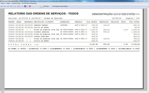 Programa Ordem de Serviço Assistencia Tecnica Ar e Refrigeração v2.0 - Fpqsystem 630187