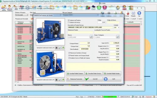 Programa Ordem de Serviço Assistencia Tecnica Ar e Refrigeração  Vendas Estoque e Financeiro v4.0 Plus - Fpqsystem 630238