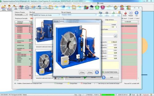 Programa Ordem de Serviço Assistencia Tecnica Ar e Refrigeração  Vendas Estoque e Financeiro v4.0 Plus - Fpqsystem 630239