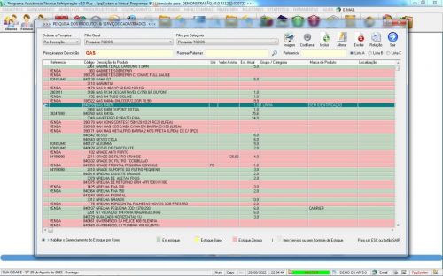 Programa Ordem de Serviço Assistencia Tecnica Ar e Refrigeração  Vendas Estoque e Financeiro v5.0 Plus - Fpqsystem 630254