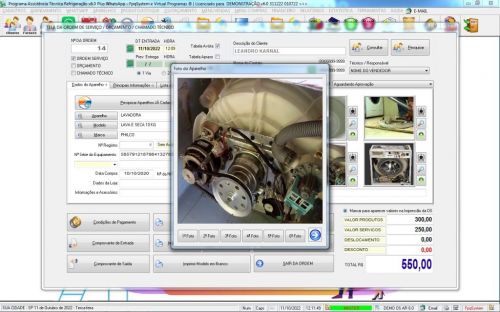 Programa Ordem de Serviço Assistencia Tecnica para Ar e Refrigeração  Vendas Estoque e Financeiro v6.0 Plus  Whatsapp - Fpqsystem 630276