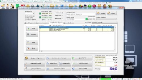 Programa Ordem de Serviço Assistência Técnica Vendas Estoque e Financeiro v6.0 Plus com Whatsapp 587918