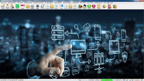 Programa Ordem de Serviço Assistência Técnica Vendas Estoque e Financeiro v7.0 Plus Whatsapp - Fpqsystem 598214