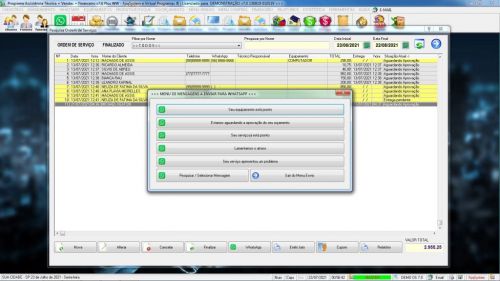 Programa Ordem de Serviço Assistência Técnica Vendas Estoque e Financeiro v7.0 Plus Whatsapp - Fpqsystem 598216