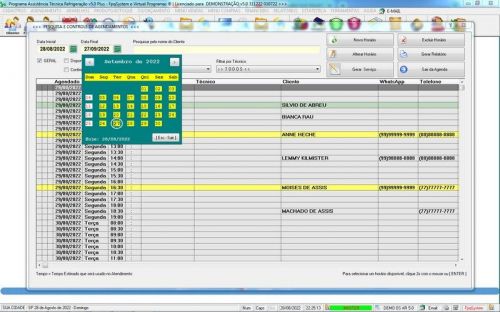 Programa ordem de serviço de refrigeração com Vendas  Financeiro e Mensagem v5.0 - Fpqsystem 654414