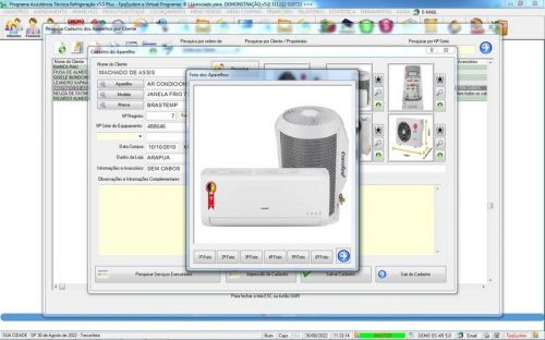 Programa ordem de serviço de refrigeração com Vendas  Financeiro e Mensagem v5.0 - Fpqsystem 654419