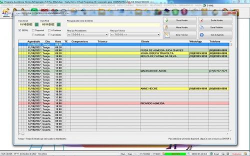 Programa ordem de serviço de refrigeração com Vendas  Financeiro e Mensagem v6.0 - Fpqsystem 654438