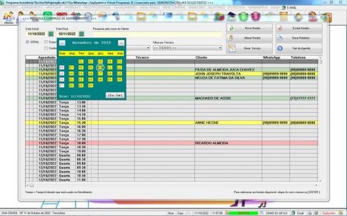 Programa ordem de serviço de refrigeração com Vendas  Financeiro e Mensagem v6.0 - Fpqsystem 654439