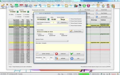 Programa ordem de serviço de refrigeração com Vendas  Financeiro e Mensagem v6.0 - Fpqsystem 654440