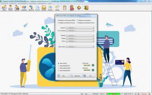 Programa ordem de serviço de refrigeração v1.0 - Fpqsystem 654353