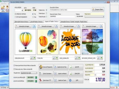 Programa Ordem de Serviço Gráfica Rápida v5.5 Plus - Fpqsystem 657819