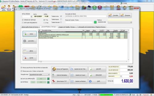 Programa Ordem de Serviço Grafica Rapida Vendas Estoque Financeiro e Estatistica v6.5 Plus Whatsapp 600840