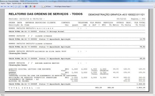 Programa Ordem de Serviço Gráfica Rápida Vendas Estoque Financeiro e Estatística v6.5 Plus Whatsapp - Fpqsystem 600846