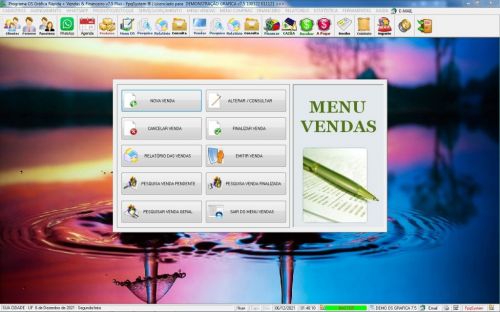 Programa Ordem de Serviço Grafica Rapida Vendas Estoque Financeiro e Estatistica v7.5 Plus Whatsapp 600867