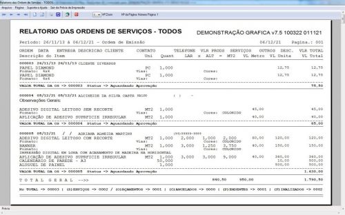 Programa Ordem de Serviço Grafica Rapida Vendas Estoque Financeiro e Estatistica v7.5 Plus Whatsapp 600872