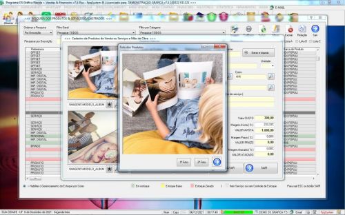 Programa Ordem de Serviço Grafica Rapida Vendas Estoque Financeiro e Estatistica v7.5 Plus Whatsapp 600877