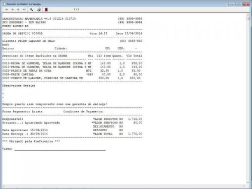 Programa Ordem de Serviço Marmoraria com Vendas e Financeiro v4.8 682791