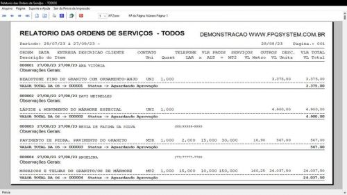 Programa Ordem de Serviço Marmoraria  Vendas  Financeiro v6.8 Whatsapp - Fpqsystem 682912