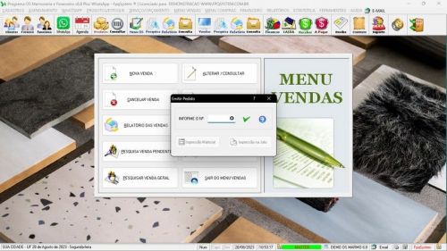 Programa Ordem de Serviço Marmoraria  Vendas  Financeiro v6.8 Whatsapp - Fpqsystem 682913