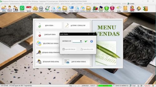 Programa Ordem de Serviço Marmoraria  Vendas  Financeiro v6.8 Whatsapp 682913