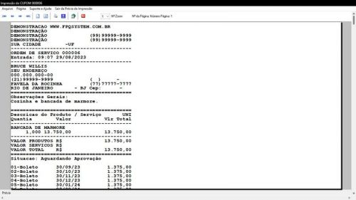 Programa Ordem de Serviço Marmoraria  Vendas  Financeiro v7.8 Whatsapp 682974