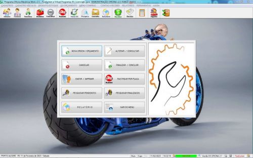 Programa Ordem de Serviço para Oficina Mecânica Moto Estoque v2.1 - Fpqsystem 645657