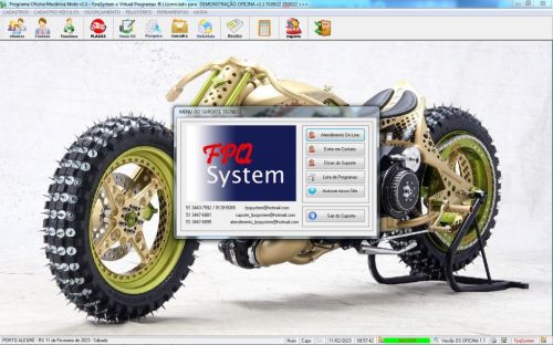 Programa Ordem de Serviço para Oficina Mecânica Moto  v1.1 - Fpqsystem 645638