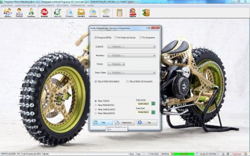 Programa Ordem de Serviço para Oficina Mecânica Moto v1.1 - Fpqsystem 645639