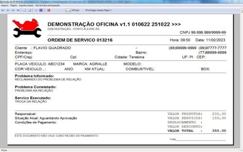 Programa Ordem de Serviço para Oficina Mecânica Moto v1.1 - Fpqsystem 645640