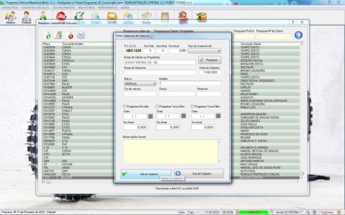 Programa Ordem de Serviço para Oficina Mecânica Moto  v1.1 - Fpqsystem 645647