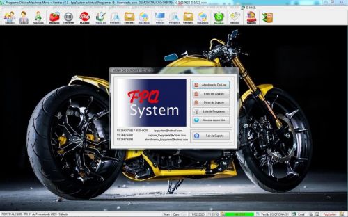 Programa Ordem de Serviço para Oficina Mecânica Moto  Vendas  Estoque v3.1 - Fpqsystem 645672