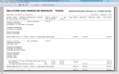 Programa Ordem de Serviço para Oficina Mecânica Moto Vendas Estoque v3.1 - Fpqsystem 645675