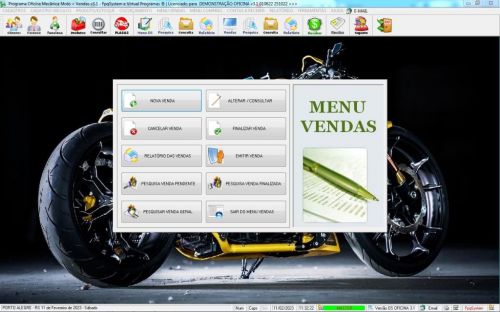 Programa Ordem de Serviço para Oficina Mecânica Moto Vendas Estoque v3.1 - Fpqsystem 645677